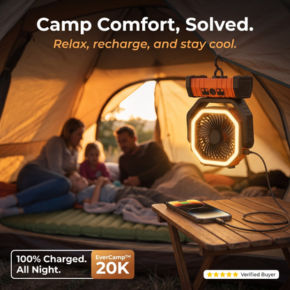 Halovex 4-in-1 Camping Fan