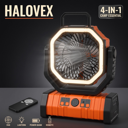 Halovex 4-in-1 Camping Fan